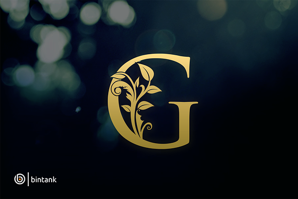 G Letter Logo - Gold Leaf