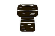 Wine cork glyph icon