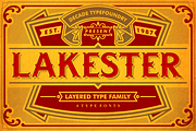50% OFF LAKESTER FONT FAMILY