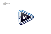 M Letter Play Logo
