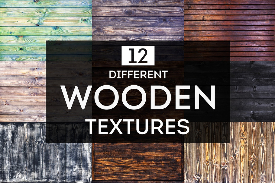 12 different wooden textures