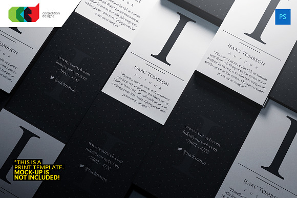 Executive Initial - Business Card 65 in Business Card Templates - product preview 2