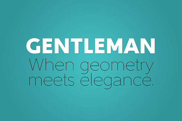Gentleman Complete Family in Sans-Serif Fonts - product preview 4