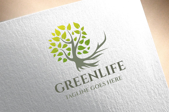 Green Life Logo in Logo Templates - product preview 2