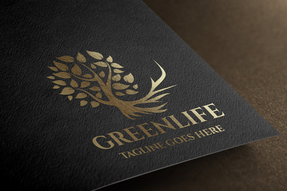 Green Life Logo in Logo Templates - product preview 4