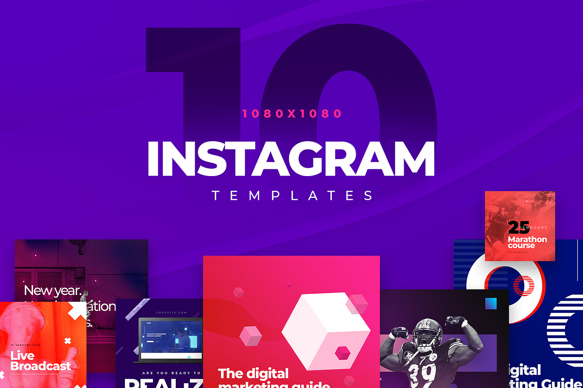 10 Instagram Templates in Instagram Templates - product preview 8