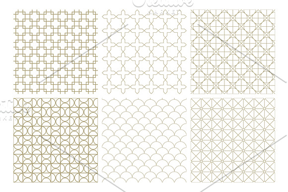 Vector seamless ornamental patterns in Patterns - product preview 10