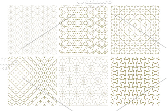 Vector seamless ornamental patterns in Patterns - product preview 11