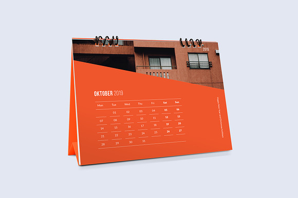 Desk Calendar for 2019 in Stationery Templates - product preview 9