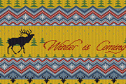 Winter is Coming. Christmas pattern