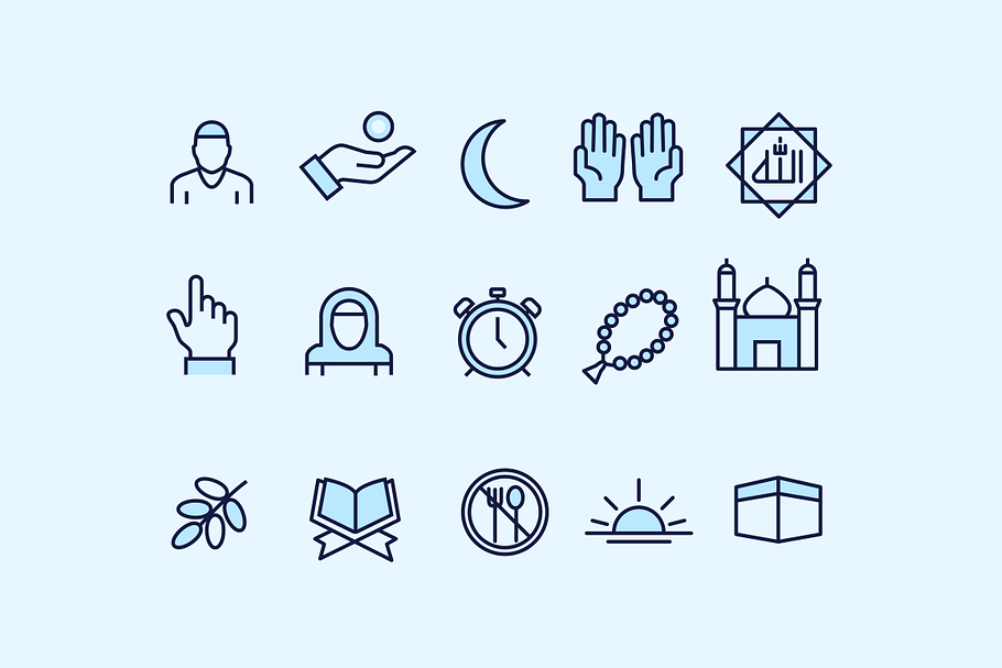 15 Ramadan Icons in Icons - product preview 8