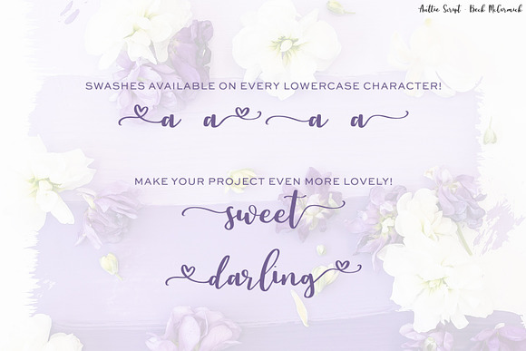 Auttie Script with Heart Swashes in Script Fonts - product preview 4