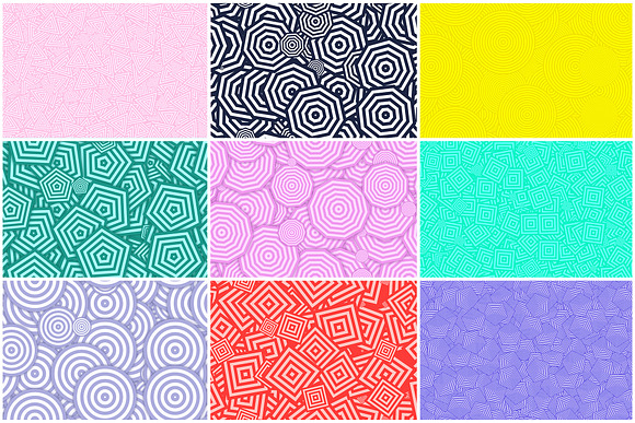 20 Concentric Polygons Backgrounds in Textures - product preview 4
