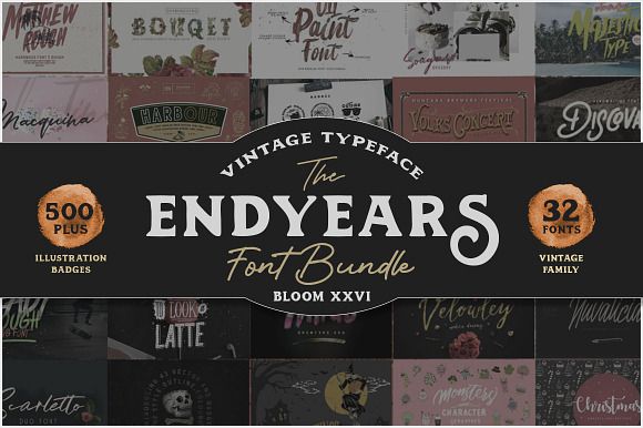 Endyears Font Bundle in Display Fonts - product preview 25