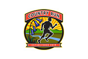 Country Marathon Run Icon