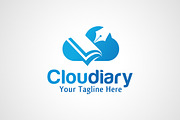 Cloud Diary - Book Logo Design