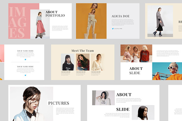Fashion Lookbook Powerpoint in PowerPoint Templates - product preview 6