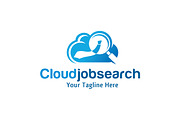 Cloud Job Search Logo Template