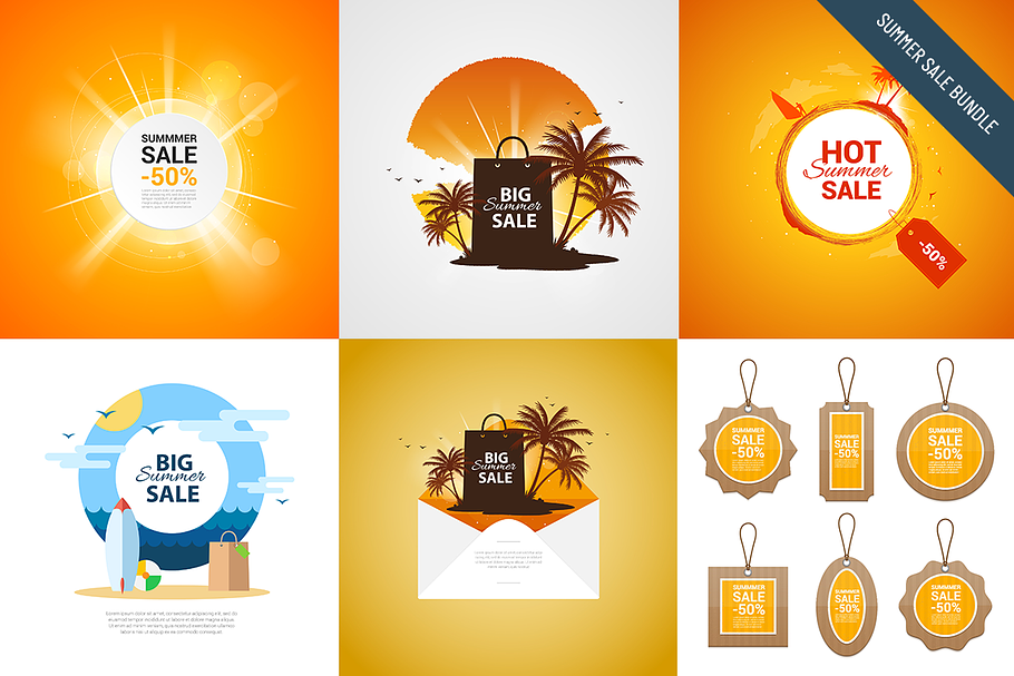Summer sale bundle in Illustrations - product preview 8