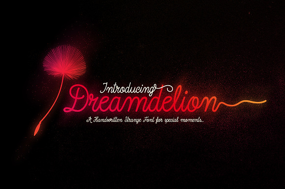 Dreamdelion Font Script in Script Fonts - product preview 11