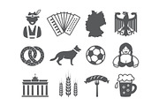 Germany icons set