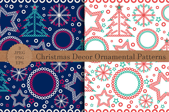 Christmas Decor Ornamental Patterns in Patterns - product preview 1