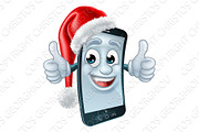 Cell Mobile Phone Christmas Mascot