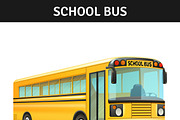 Yellow school bus design
