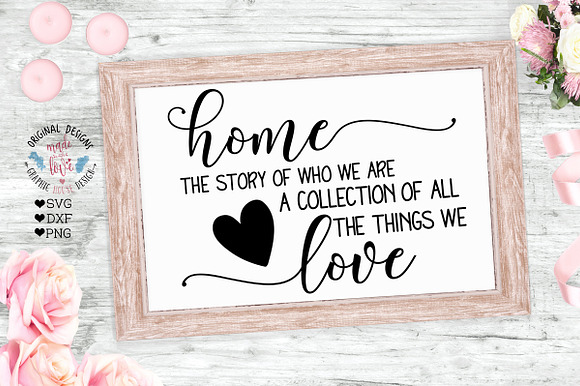 Home Sign Bundle Cut Files in Illustrations - product preview 2