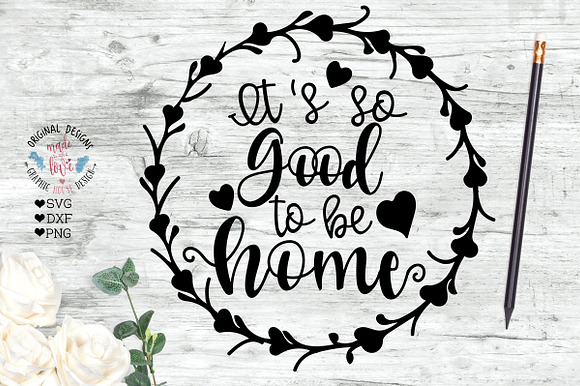 Home Sign Bundle Cut Files in Illustrations - product preview 5