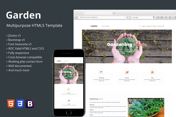 Garden - Multipurpose HTML5 Template