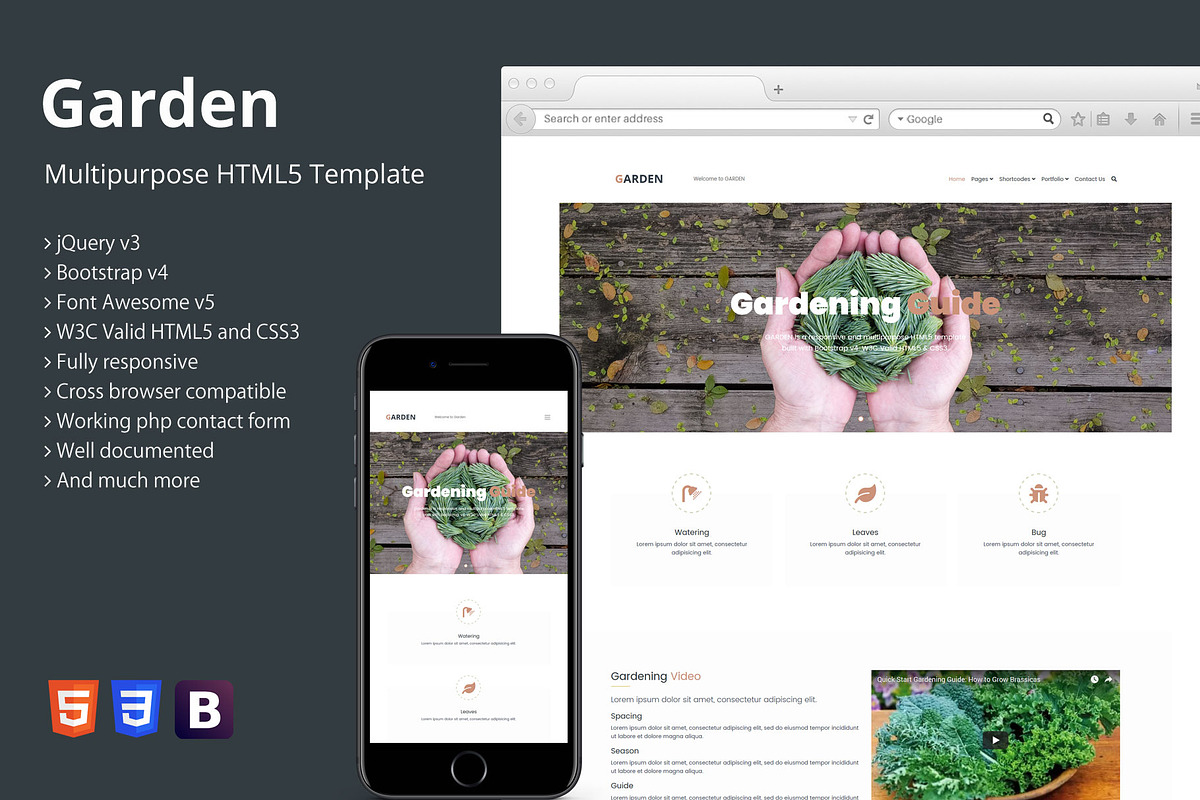Garden - Multipurpose HTML5 Template in HTML/CSS Themes - product preview 8