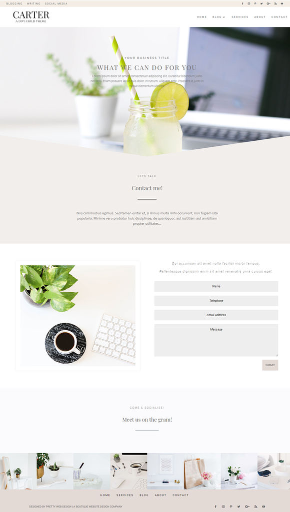 Carter - Divi Child WordPress Theme in WordPress Business Themes - product preview 4