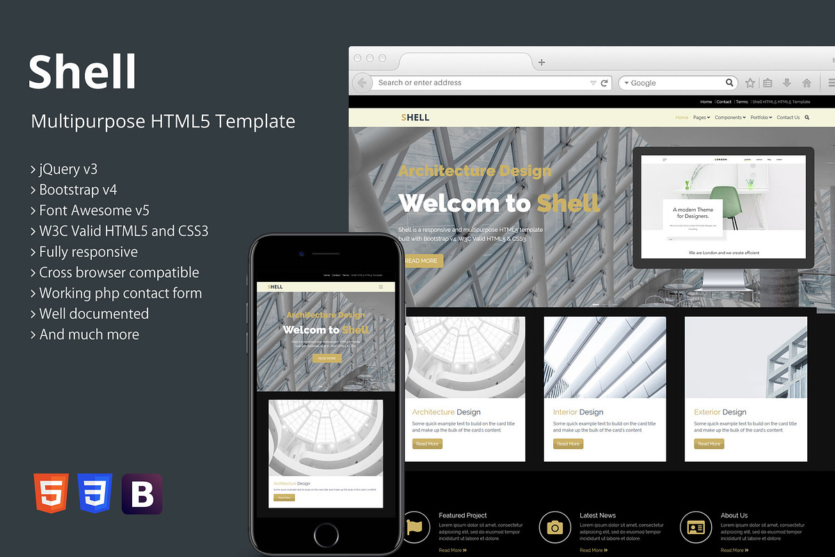 Shell - Multipurpose HTML5 Template in HTML/CSS Themes - product preview 8