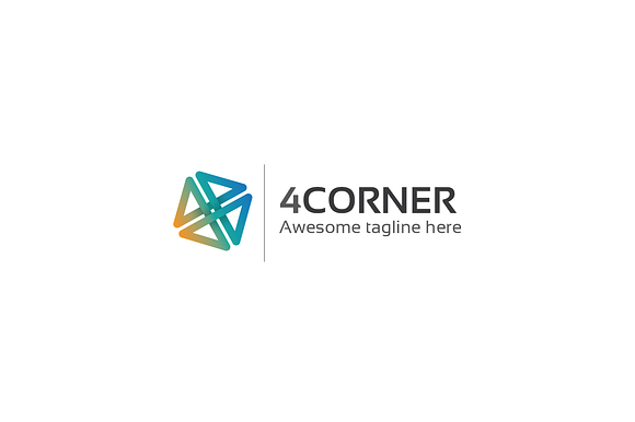 4corner logo in Logo Templates - product preview 2