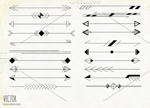 Lines & Arrows Vector Images in Objects - product preview 1