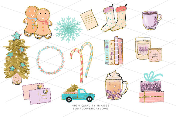 Holiday Bucket List Clip art in Illustrations - product preview 1