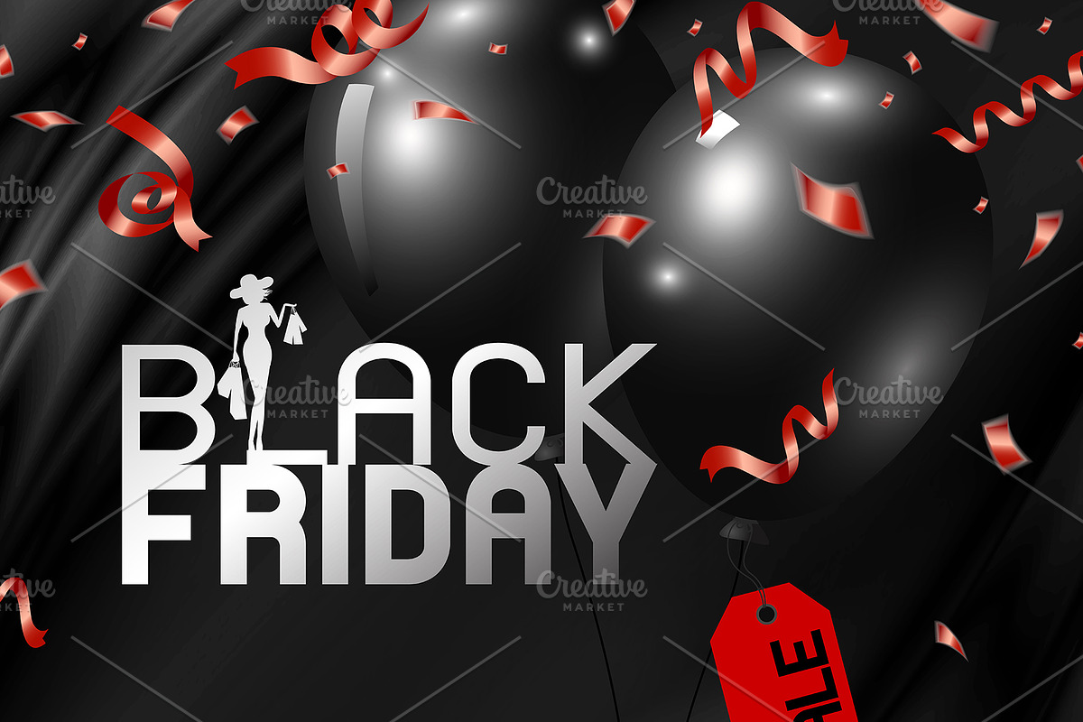 Black friday banner design in Illustrations - product preview 8