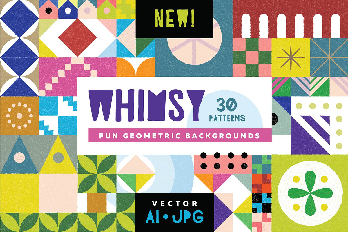 Whimsy Geometric Pattern Bundle in Patterns - product preview 8