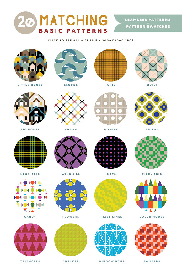 Whimsy Geometric Pattern Bundle in Patterns - product preview 9