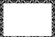 Blank Landscape Frame with Black and