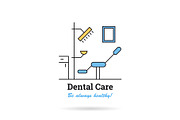 Linear logo - dental office
