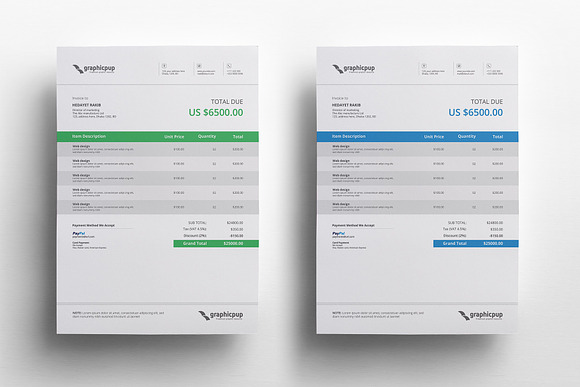Invoice & Letterhead in Stationery Templates - product preview 6