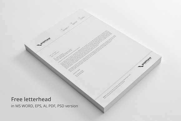 Invoice & Letterhead in Stationery Templates - product preview 7