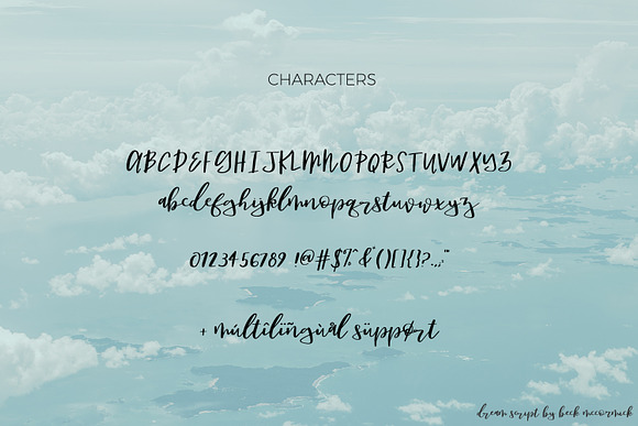 Dream Bounce Calligraphy Font in Script Fonts - product preview 7
