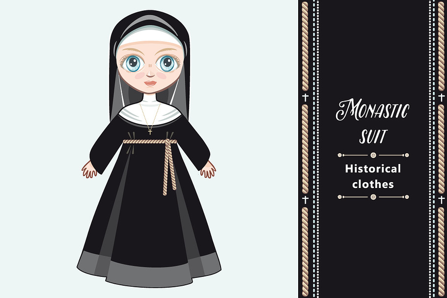 Doll in a monastic dress