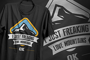 Love mountains - T-Shirt Design