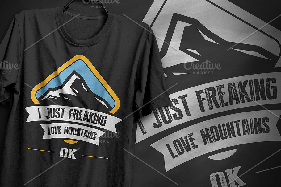 Love mountains - T-Shirt Design