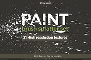 Spray paint splatter set