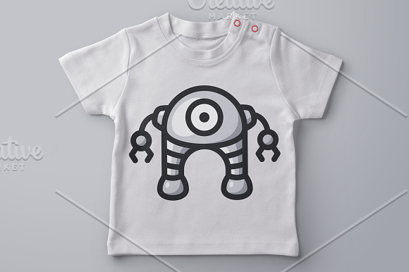 Robot Logo Design in Logo Templates - product preview 2
